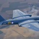 Canberra T.4 aircraft WJ874 painted to represent the first prototype Canberra, VN799, for its maiden flight on May 13, 1949 (British Ministry of Defence)